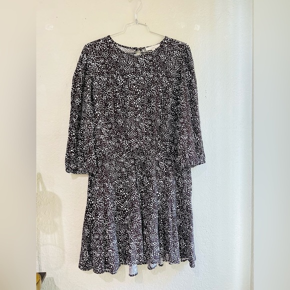 LOFT Dotted Godet Mini Flare Dress size XXL NWT - Picture 6 of 15